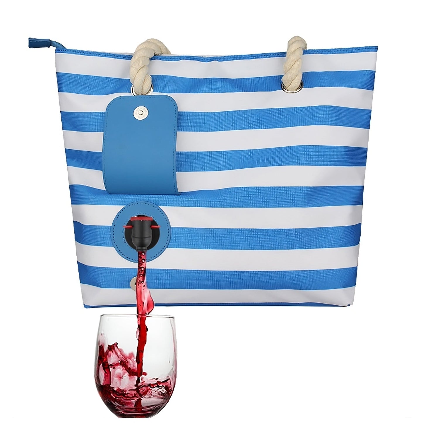Insulated Tote Bag with Drink Dispenser